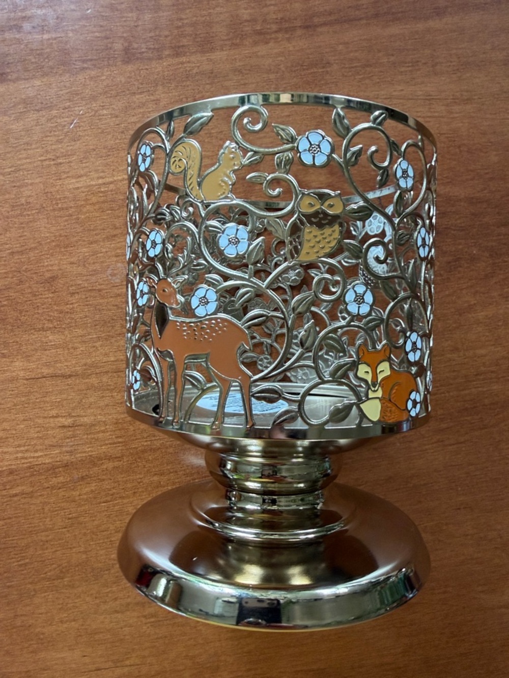 Metal Woodland Decorative Candle Holder